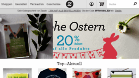 What Zazzle.de website looked like in 2015 (11 years ago)