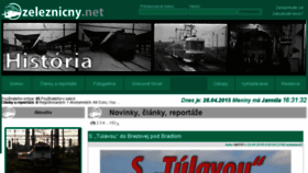 What Zeleznicny.net website looked like in 2015 (9 years ago)
