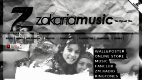 What Zakariamusic.com website looked like in 2015 (8 years ago)