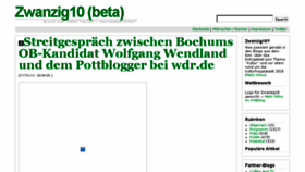 What Zwanzig10.de website looked like in 2015 (9 years ago)