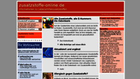 What Zusatzstoffe-online.de website looked like in 2015 (8 years ago)