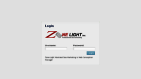 What Zonelight.ca website looked like in 2015 (8 years ago)