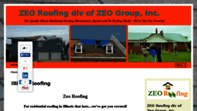 What Zeoroofing.com website looked like in 2015 (8 years ago)