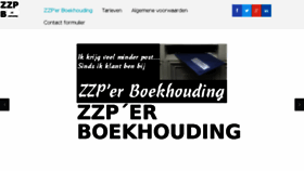 What Zzperboekhouding.nl website looked like in 2015 (8 years ago)
