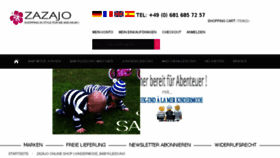 What Zazajo.de website looked like in 2015 (8 years ago)