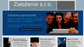 What Zalozeniesro.sk website looked like in 2015 (8 years ago)
