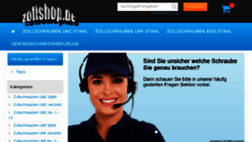 What Zollshop.de website looked like in 2015 (8 years ago)