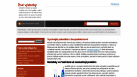 What Zivevysledky.cz website looked like in 2015 (8 years ago)