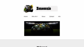 What Zonesonic.com website looked like in 2016 (8 years ago)