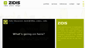 What Zidis.be website looked like in 2016 (8 years ago)