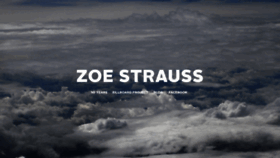 What Zoestrauss.com website looked like in 2016 (8 years ago)