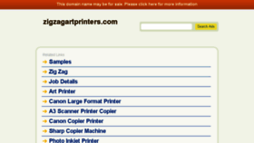 What Zigzagartprinters.com website looked like in 2016 (8 years ago)