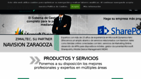 What Zimaltec.es website looked like in 2016 (8 years ago)