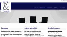 What Zettl-partner.de website looked like in 2016 (8 years ago)
