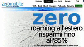 What Zeromobile.it website looked like in 2016 (8 years ago)
