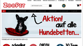 What Zoopet.de website looked like in 2016 (8 years ago)