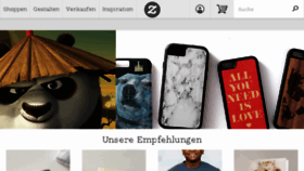 What Zazzle.de website looked like in 2016 (10 years ago)