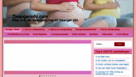 What Zwangerinfo.com website looked like in 2016 (8 years ago)