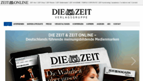 What Zeitverlag.de website looked like in 2016 (8 years ago)