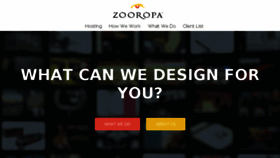 What Zooropa.com website looked like in 2016 (8 years ago)