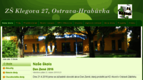 What Zsklegova.cz website looked like in 2016 (8 years ago)