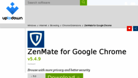 What Zenmate-for-google-chrome.en.uptodown.com website looked like in 2016 (8 years ago)