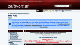 What Zeitwort.at website looked like in 2016 (7 years ago)