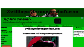 What Zwillingsschwangerschaft.com website looked like in 2016 (8 years ago)
