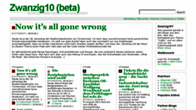 What Zwanzig10.de website looked like in 2016 (7 years ago)