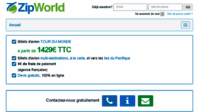 What Zip-world.fr website looked like in 2016 (8 years ago)