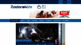 What Zadarski.hr website looked like in 2016 (7 years ago)