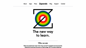 What Zaprendo.com website looked like in 2016 (7 years ago)
