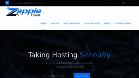 What Zappiehost.com website looked like in 2016 (7 years ago)