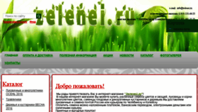 What Zelenei.ru website looked like in 2016 (7 years ago)