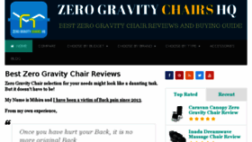 What Zerogravitychairshq.com website looked like in 2016 (7 years ago)