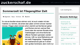 What Zuckerschaf.de website looked like in 2016 (7 years ago)