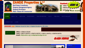 What Zande.co.ug website looked like in 2016 (7 years ago)