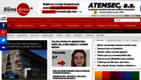 What Zilinadnes.sk website looked like in 2016 (7 years ago)