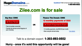 What Ziiee.com website looked like in 2016 (7 years ago)