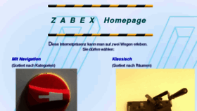What Zabex.de website looked like in 2016 (7 years ago)