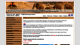What Zuidafrikaspecialist.nl website looked like in 2016 (7 years ago)
