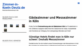 What Zimmer-in-koeln-deutz.de website looked like in 2016 (7 years ago)