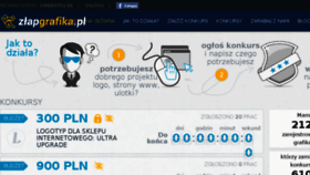 What Zlapgrafika.pl website looked like in 2016 (7 years ago)