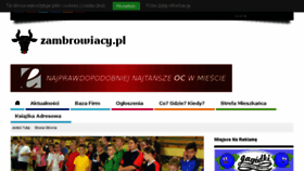 What Zambrowiacy.pl website looked like in 2016 (7 years ago)