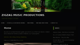 What Zigzagmusic.com website looked like in 2016 (7 years ago)