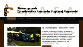 What Zyrafazyrardow.pl website looked like in 2016 (7 years ago)