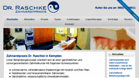 What Zahnarzt-kempten.de website looked like in 2016 (7 years ago)