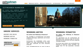 What Zeitwohnen-hannover.de website looked like in 2016 (7 years ago)
