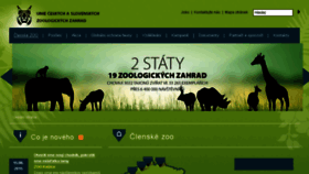 What Zoo.cz website looked like in 2016 (7 years ago)