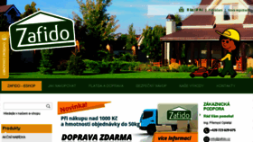 What Zafido-eshop.cz website looked like in 2016 (7 years ago)